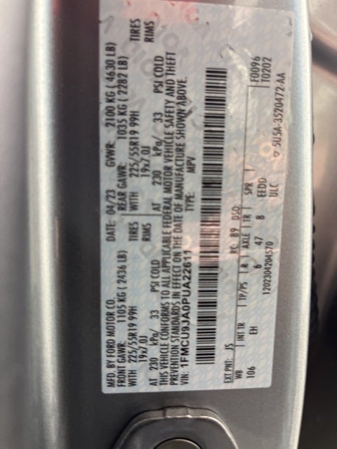 2023 Ford Escape Platinum