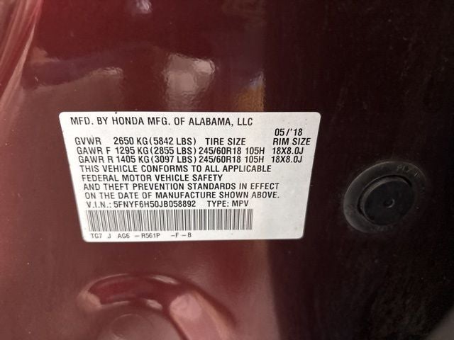 2018 Honda Pilot EX-L