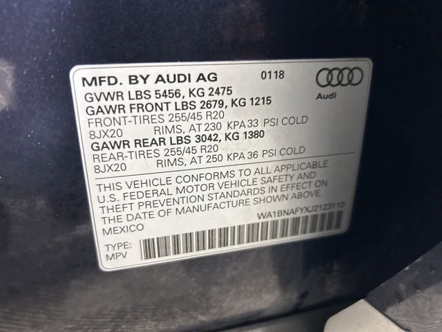2018 Audi Q5 2.0T Premium Plus quattro