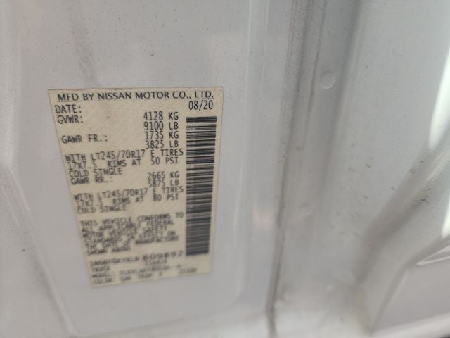 2020 Nissan NV2500 HD SV