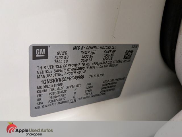 2015 Chevrolet Suburban LTZ