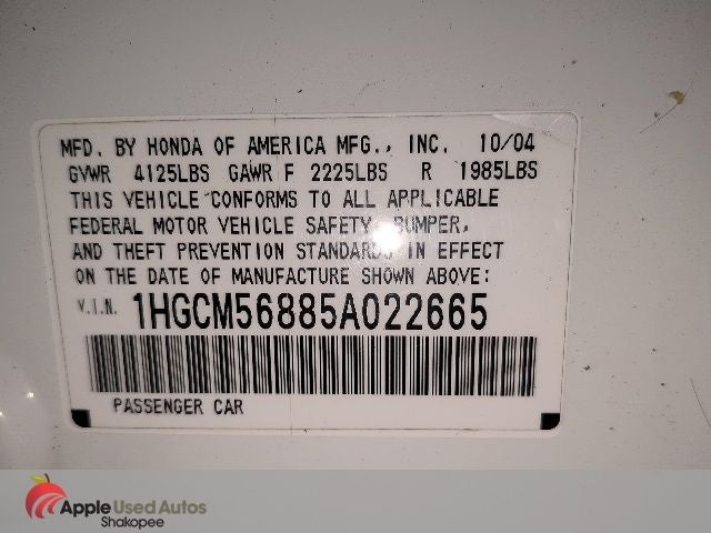 2005 Honda Accord EX-L