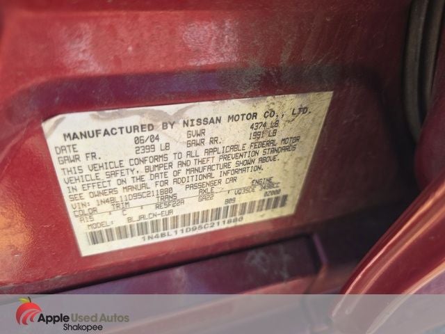 2005 Nissan Altima 3.5 SE