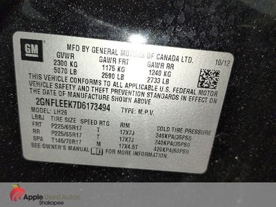 2013 Chevrolet Equinox LT 1LT