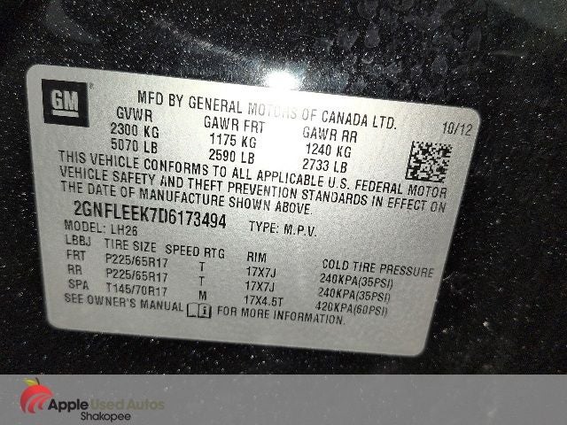 2013 Chevrolet Equinox LT 1LT