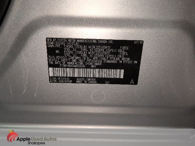 2010 Toyota RAV4 Base EVP