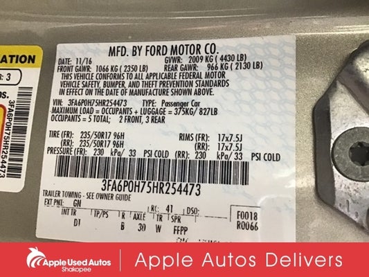 2017 Ford Fusion SE in Shakopee, MN - Apple Used Autos Shakopee