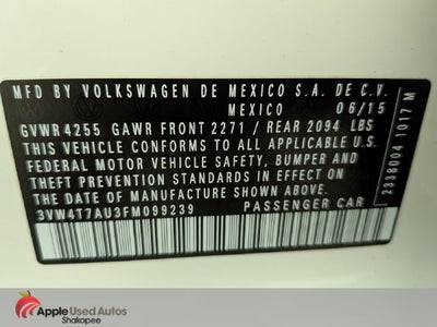 2015 Volkswagen Golf GTI 2.0T S