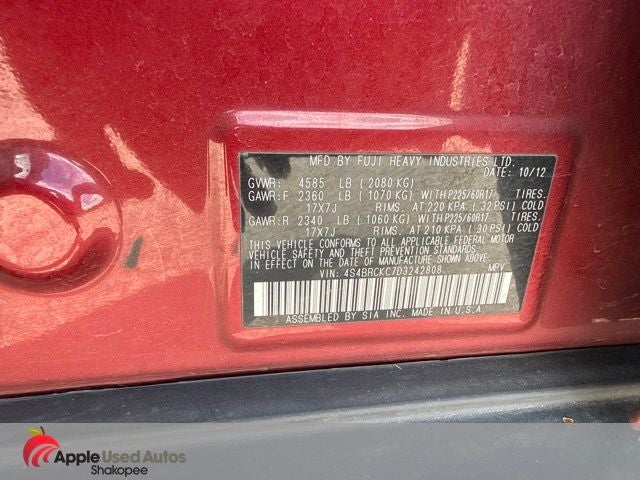2013 Subaru Outback 2.5i Limited