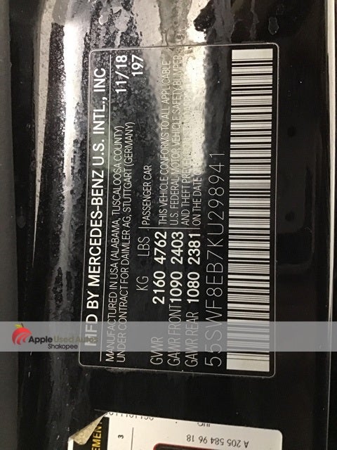 2019 Mercedes-Benz C-Class C 300 4MATIC®