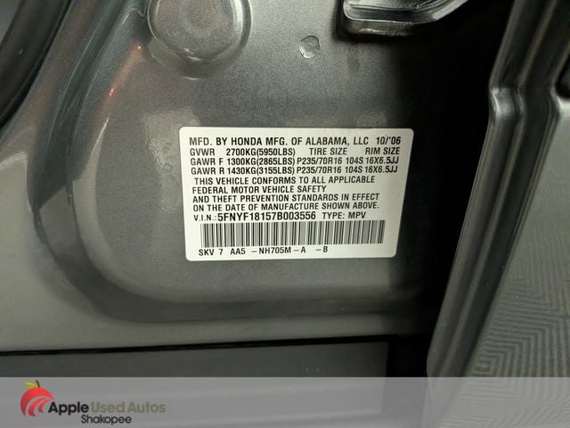 2007 Honda Pilot LX