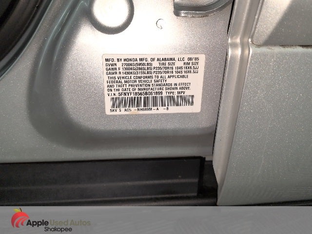 2005 Honda Pilot EX-L