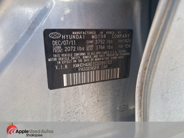 2012 Hyundai Elantra Limited